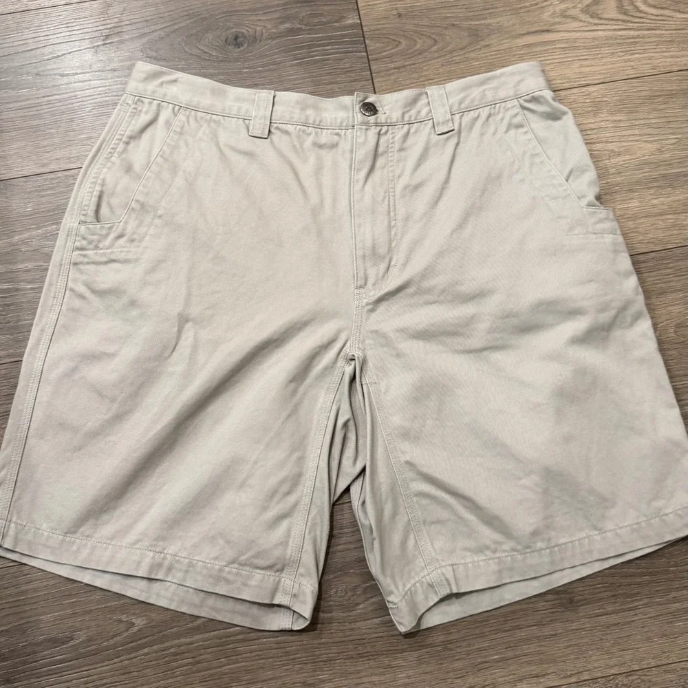 Mountain Khakis Men Relaxed Fit Jackson Hole Cotton Twill Shorts Khaki Tan 35x10 - Picture 1 of 10